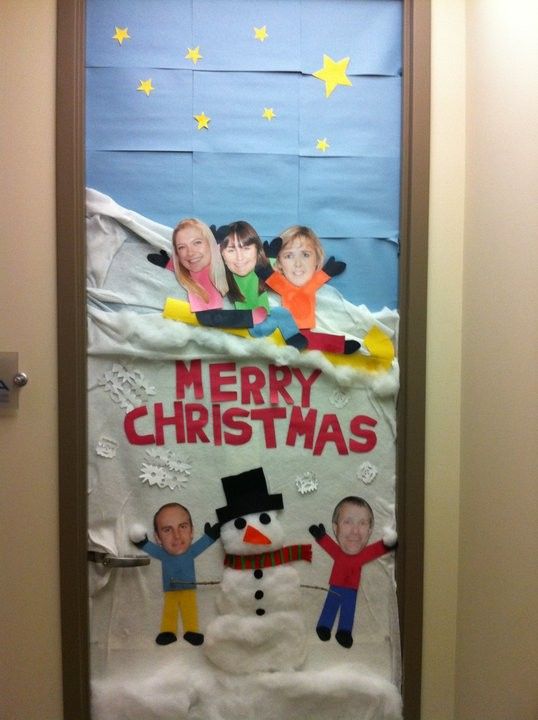 Christmas Decor for Office Door