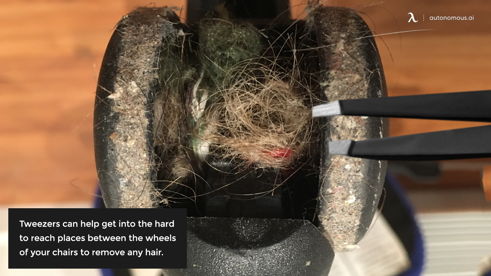 How to Get the Hair Out of Office Chair Wheels