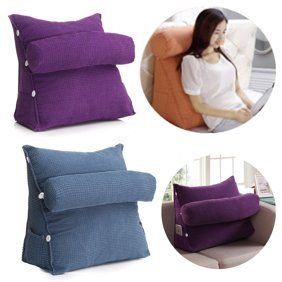 Adjustable Chair Support Waist Back Wedge Cushion Office Sofa Pillow Backrest