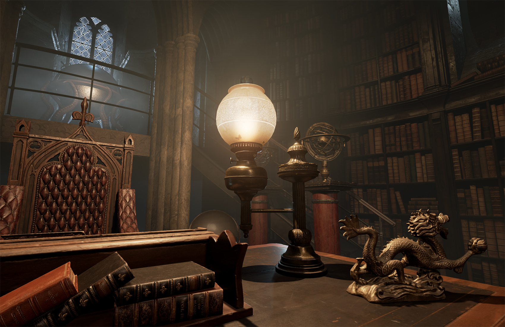 What Style of Lamp is in Dumbledore’S Office?