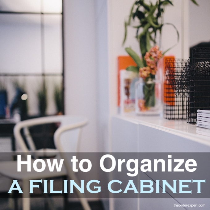 How to Organize Inside Office Cabinets