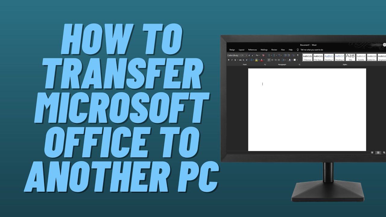 How to Transfer Office to a New Computer